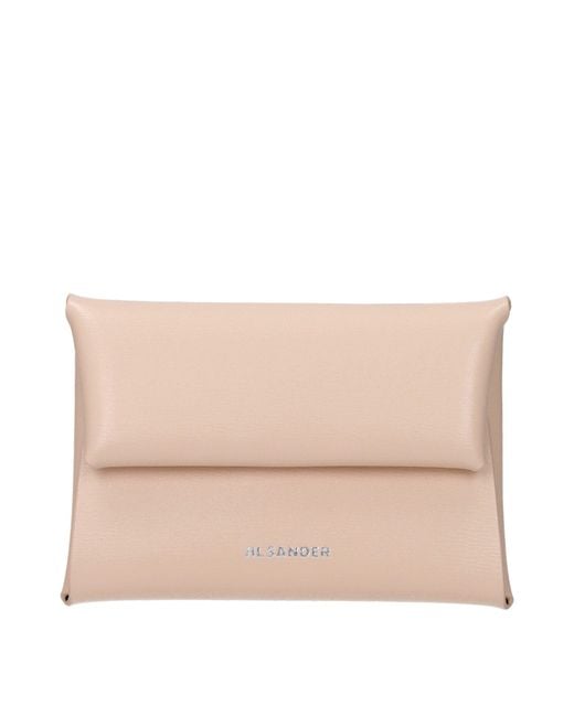 Jil Sander Natural Wallet Leather/Rose