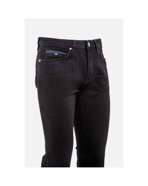 Gas Black Cotton Jeans for men
