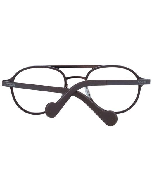 Moncler Brown Metal Glasses (Frames) for men