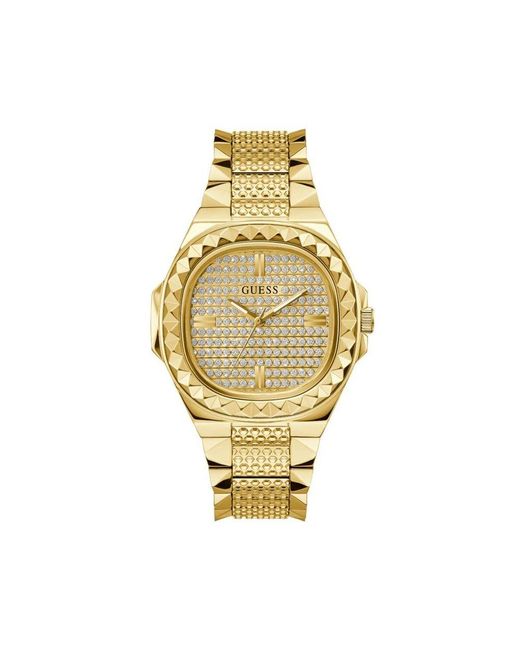 Guess Metallic Gold Stainless Steel Dress Watch