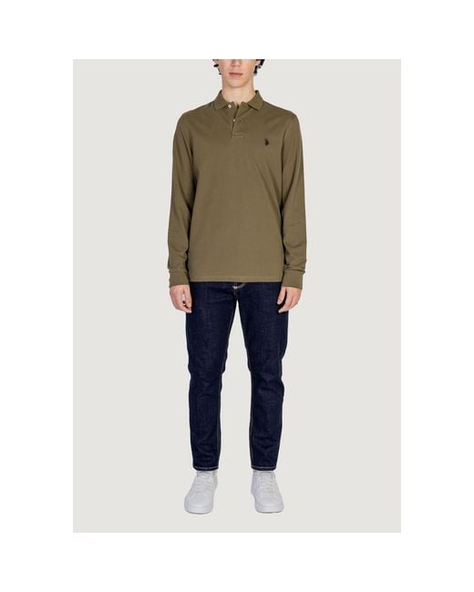 U.S. POLO ASSN. Green U. S. Polo Assn. Cotton T-Shirt for men