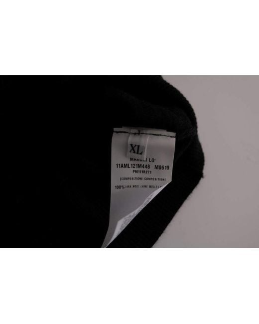 Marghi Ló Black Wool Blouse Sweater