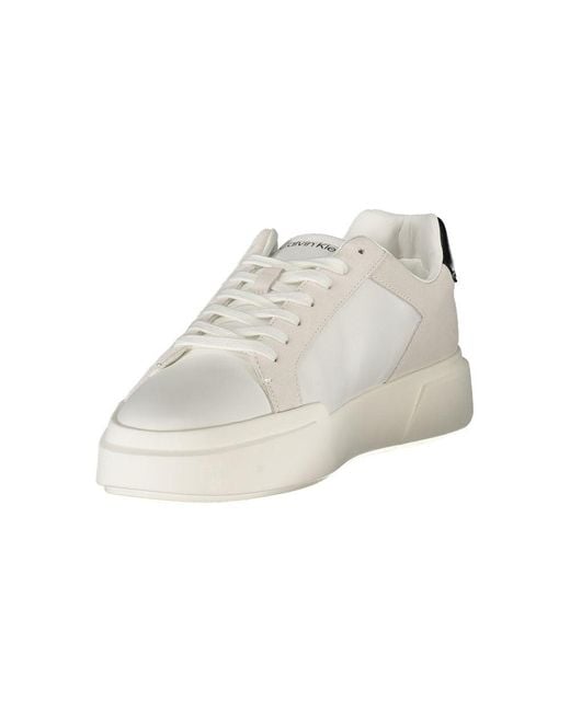 Calvin Klein White Low Top Fashion Sneakers for men