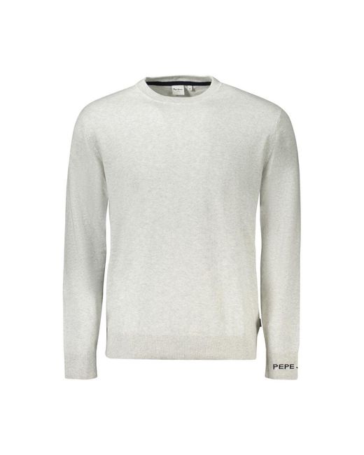 Pepe Jeans Gray Grigio Cotton Mens Sweater for men