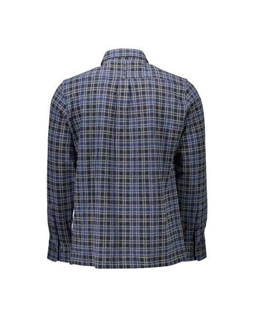 Gant Blue Cotton Shirt for men