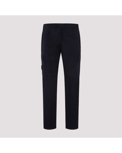 Stone Island Sand Cotton Pants in Blue for Men | Lyst