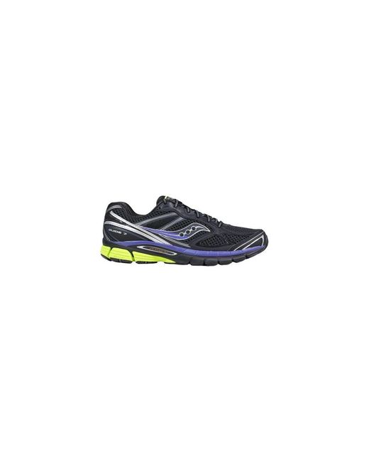 Saucony Blue Black Polyethylene Athletic Sneakers for men