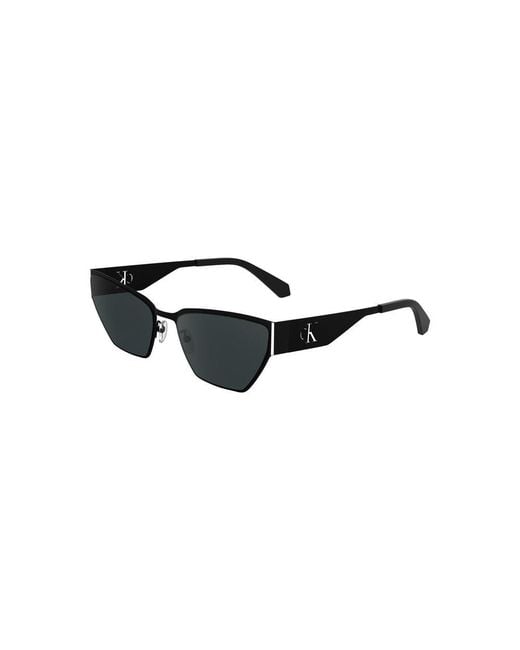 Calvin Klein Black Ckj733S Cat Eye Sunglasses Uv Protection