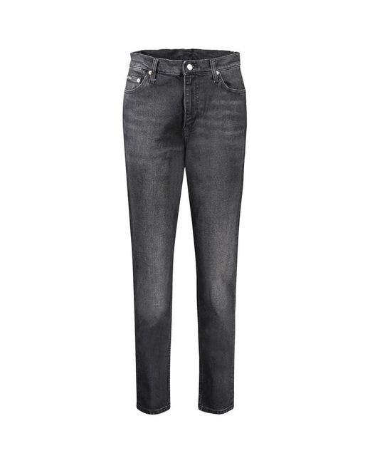 Calvin Klein Gray Cotton Jeans & Pant