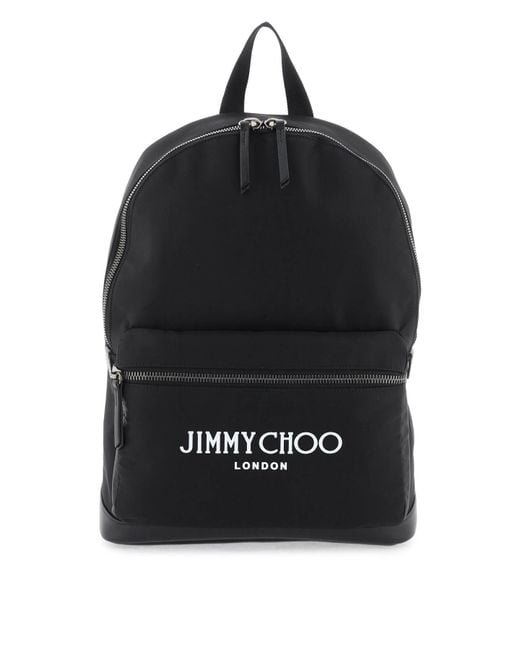 Jimmy Choo Black Wilmer Backpack for men