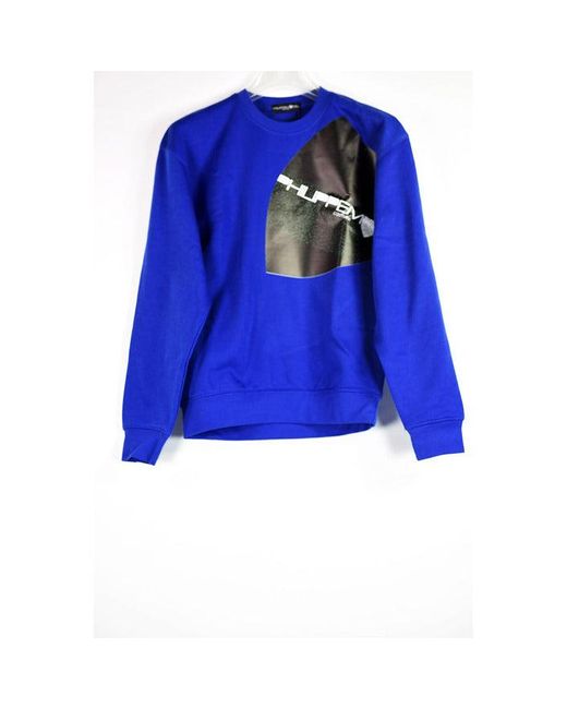 Philippe Model Cotton Round Neck Long Sleeve Printed Sweatshirts in Blue -  Lyst