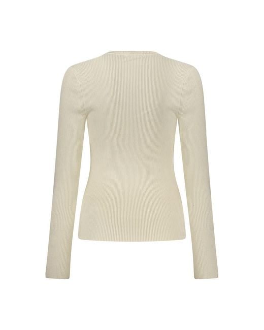 Guess Natural Bianco Viscose Sweater