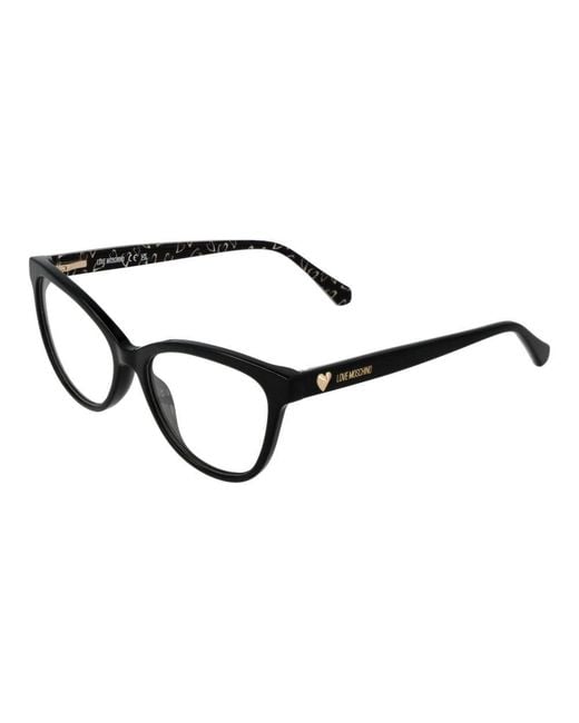 Love Moschino Black Acetate Glasses (Frames) Accessory