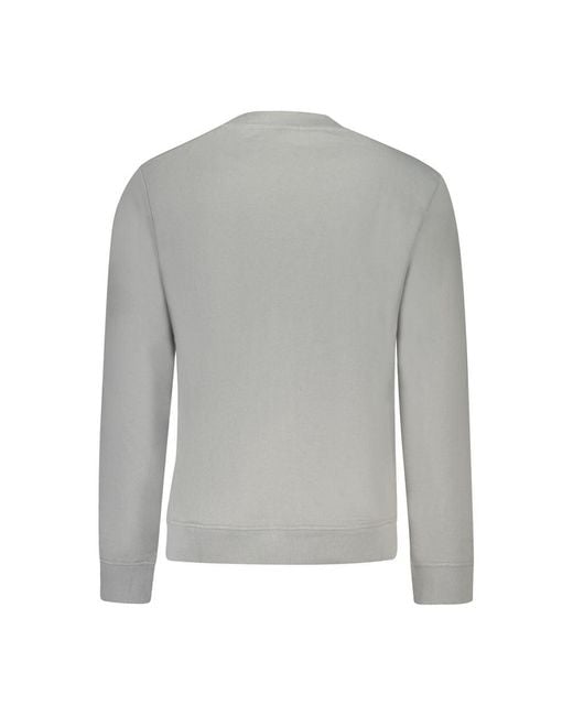Napapijri Gray Cotton Sweater for men