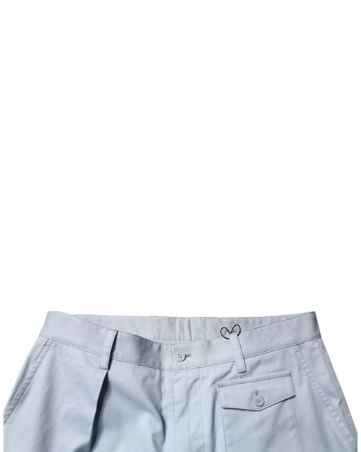 Dolce & Gabbana Blue Cargo Pants With Multiple Pockets for men