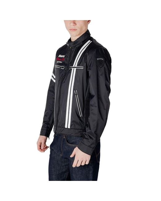 Blauer Black Polyamide Jackets & Coat for men