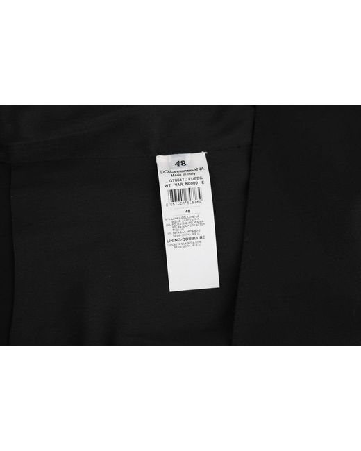 Dolce & Gabbana Dolce Gabbana Black Wool Silk Vest for men