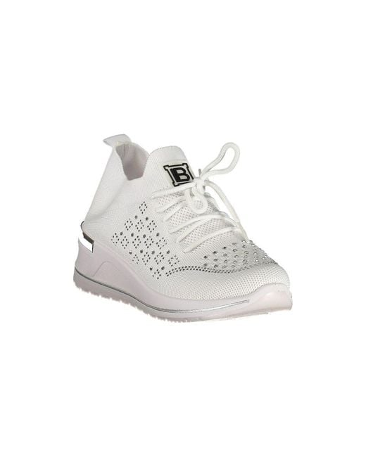 Laura Biagiotti White Bianco Polyester Sneaker