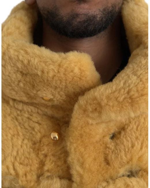 Bottega Veneta Yellow Single-Breasted Coats for men