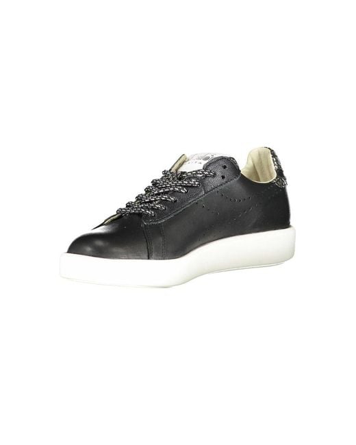 Diadora Black Leather Sneaker