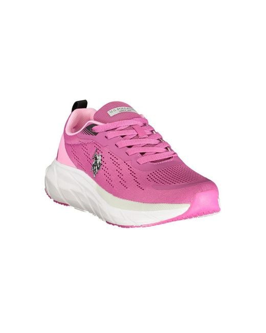 U.S. POLO ASSN. Pink Polyurethane Sneaker
