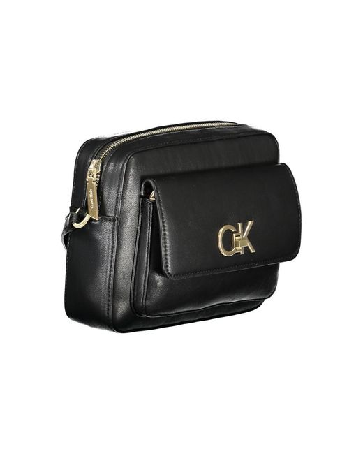 Calvin Klein Black Polyester Handbag