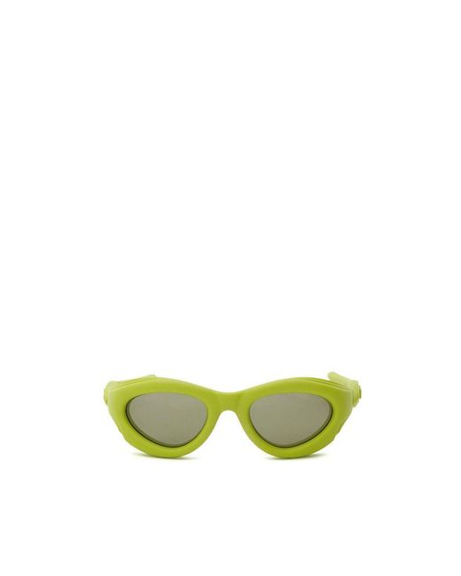 Bottega Veneta Green Yellow Acetate Sunglasses for men