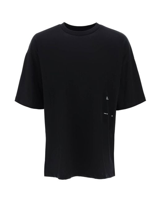 OAMC Black T Shirt Con Patch In Seta for men
