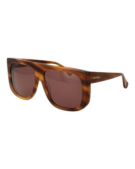 Max Mara Brown Acetate Sunglasses