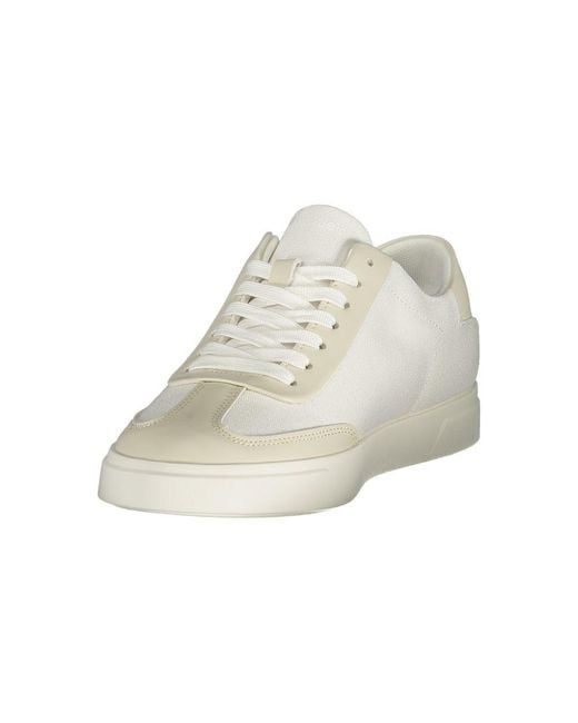 Calvin Klein White Bianco Polyester Woman Sneaker