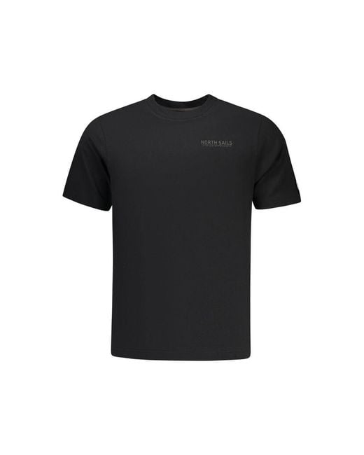 North Sails Black Cotton Men T for men