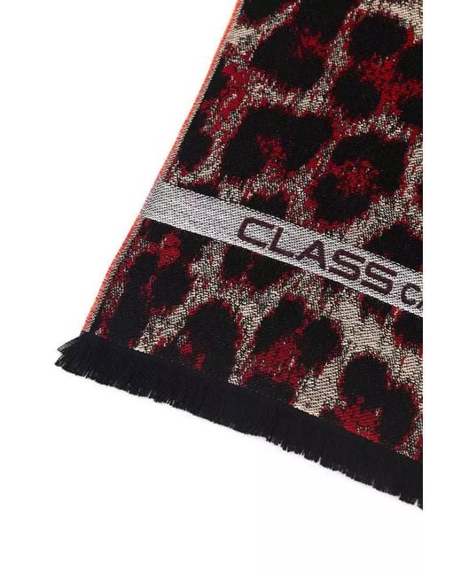 Roberto Cavalli Black Wool Scarf for men