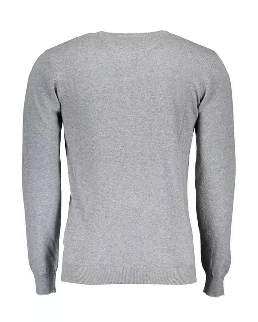 U.S. POLO ASSN. Gray Wool Sweater for men