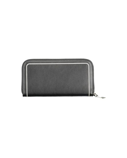 Byblos Gray Black Polyethylene Wallet for men