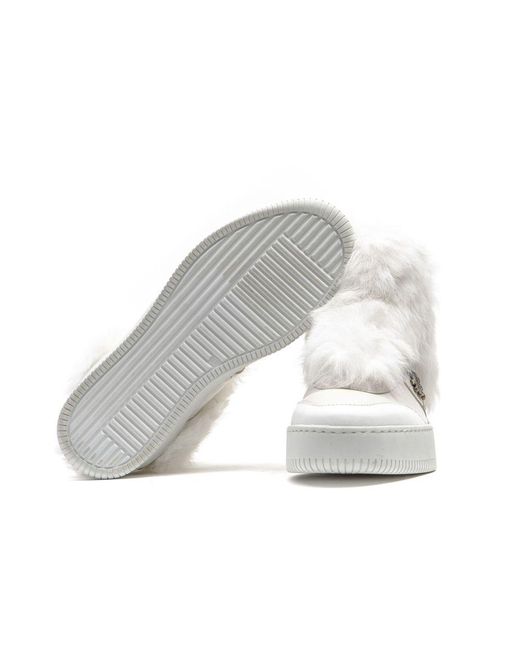 MR & MRS Gray White Leather 's Sneaker