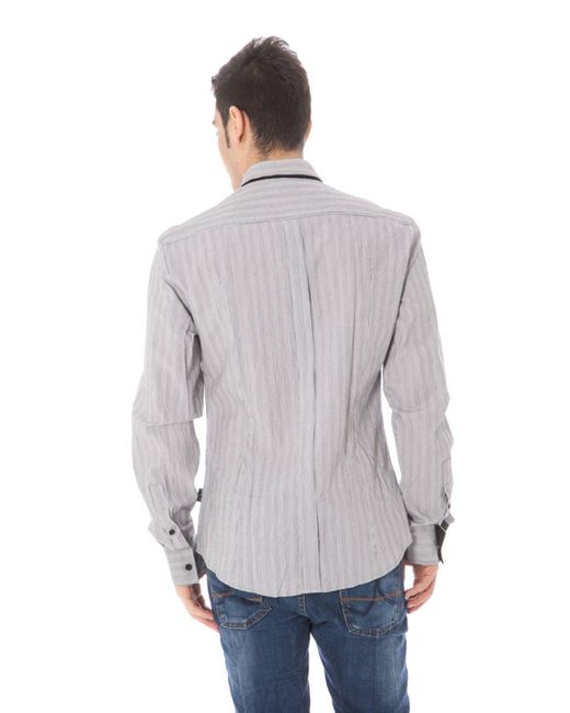 CoSTUME NATIONAL Gray Cotton Shirt for men