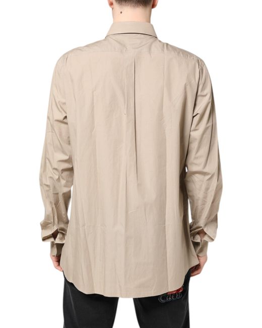 Dolce & Gabbana Natural Pin Up Print Martini Casual Shirt for men