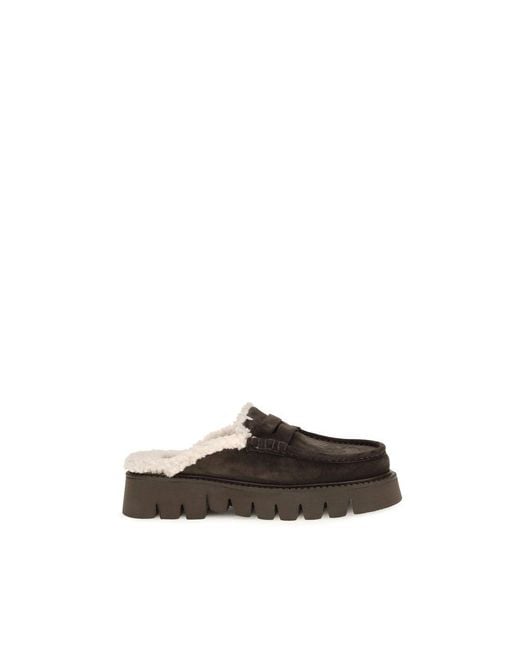 Pedro Garcia Brown Calf Leather Bos Taurus Mules