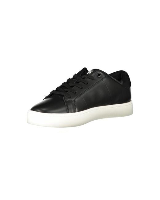Calvin Klein Black Eco-Conscious Sneakers With Signature Style for men