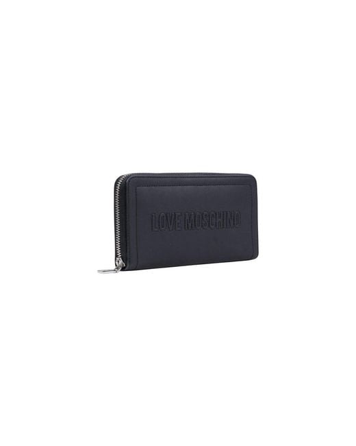 Love Moschino Blue Black Polyethylene Wallet