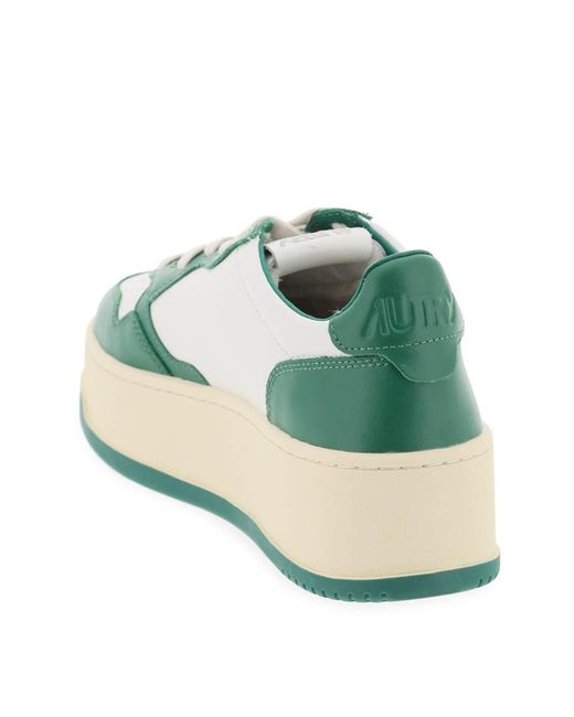 Autry Green Medalist Low Sneakers