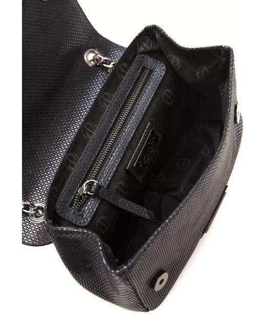 Pompei Donatella Black Blu Navy Crossbody Bag