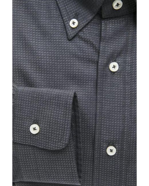 Robert Friedman Gray Cotton Shirt for men