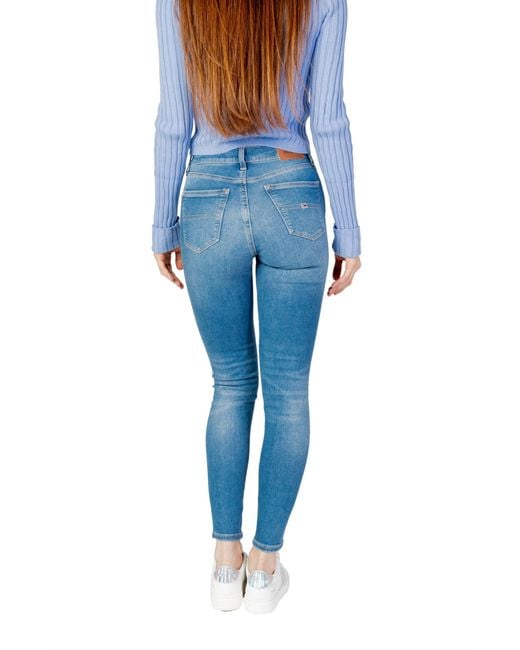 Tommy Hilfiger Blue Cotton Skinny Jeans