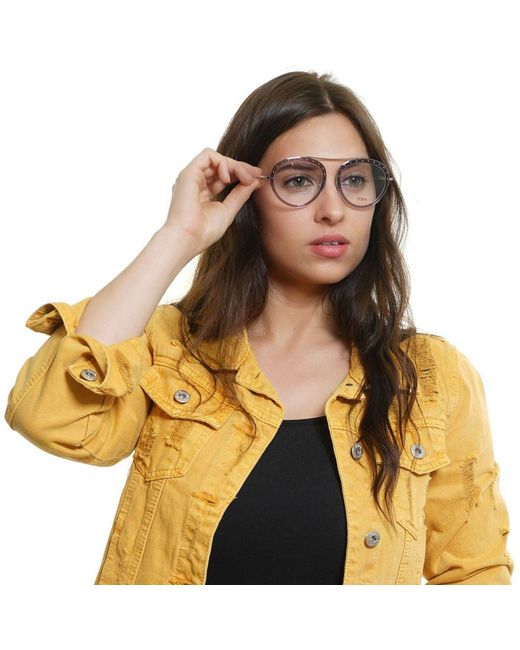 Tod's Metallic Metal & Leather Glasses (Frames)