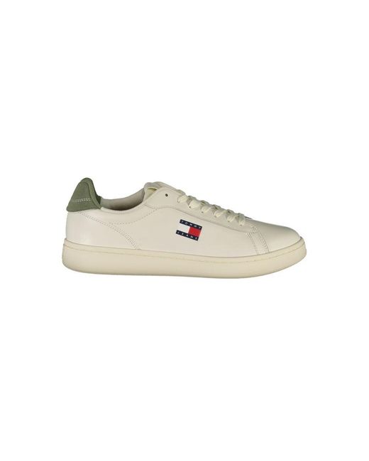 Tommy Hilfiger White Essential Leather Sneakers for men