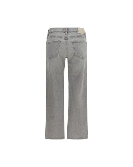 Citizens of Humanity Gray Cotton Straight