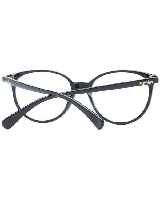 Max Mara Metallic Black Plastic Glasses (frames) for men