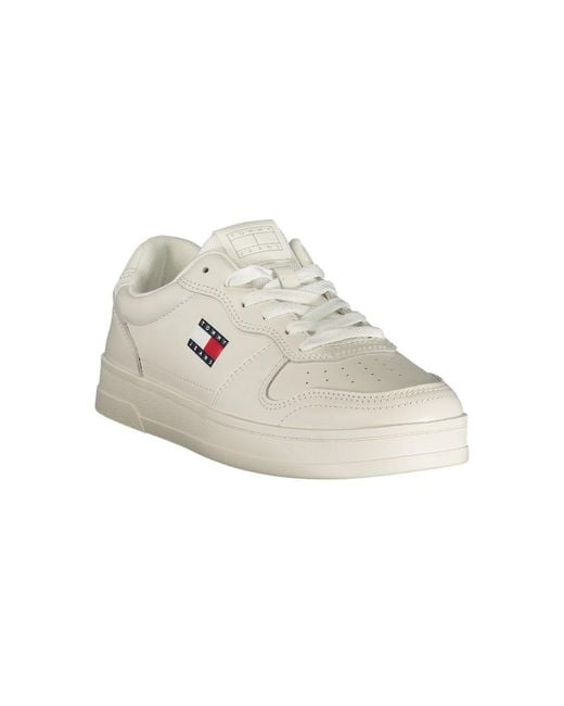 Tommy Hilfiger White Leather Sneaker