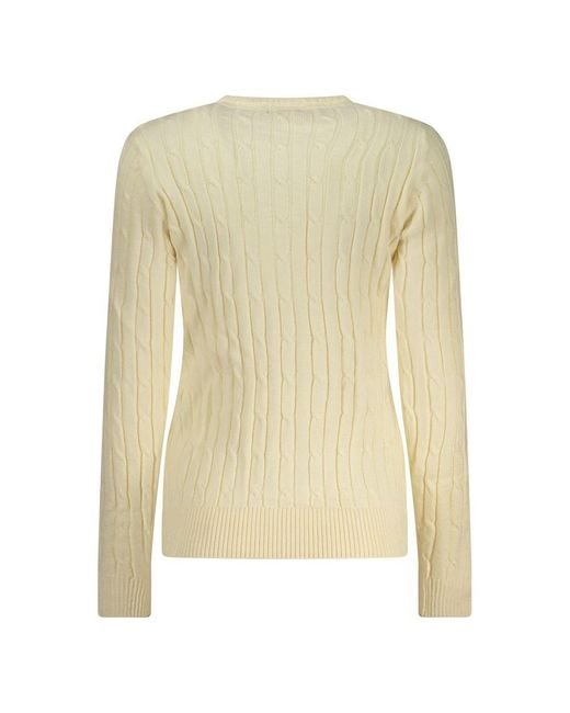 Norway 1963 Yellow Bianco Viscosa Donna Maglia